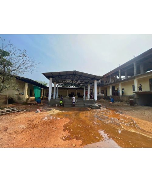 Construction of Stage near Sai Vidya Mandir at Sakral in VP Torxem